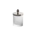 Cristal et Bronze Nid d'Abeilles jar, small, chrome