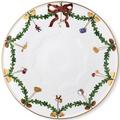 Royal Copenhagen Star Fluted Christmas cake platter