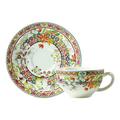 Gien Bagatelle café au lait cups and saucers, set of 2