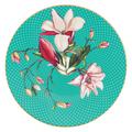 Raynaud Trésor Fleuri dessert plate, magnolia