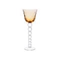 Saint-Louis Bubbles hock glass, amber