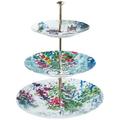 Bernardaud Les Bouquets de Fleurs three tier cake stand