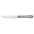Christofle Aria dinner knife, silverplated with gold ring