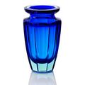 Moser Vase Eternity, H 20 cm, beryl/blau