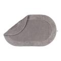 Rhomtuft Badteppich Exquisit oval, 60 x 100 cm, kiesel