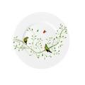 Raynaud Histoire Naturelle cake plate, green birds