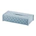 Riviere Vanity tissue box cover, rectangular, azure