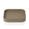 Giobagnara Polo square tray, 20 x 20 cm, mud