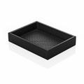Riviere Milano leather vide-poche, rectangular broad, black