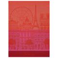 Le Jacquard Francais Paris Panorama tea towel, red kiss