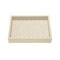 Riviere Vanity leather vide-poche, rectangular broad, ivory