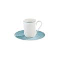 Raynaud Italian Renaissance Sky Blue double espresso cup and saucer