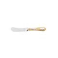 Christofle Marly butter spreader, silverplated with gold accents