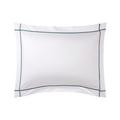 Yves Delorme Athena pillow case, fjord on white, 40 x 80 cm