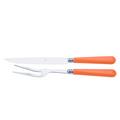 Capdeco Cambridge orange, carving knife and fork