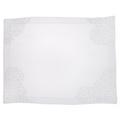Porthault Hortensias linen place mat, silver