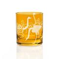 Artel Safari double old fashioned tumbler, amber, ostrich