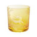Theresienthal Whiskeybecher Schliersee orange, Schliff Fuchs & Fasan