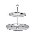 Christofle Albi two tier cake stand, small