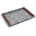 L'Objet Fortuny rectangular tray, blue