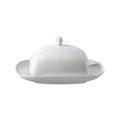 KPM Urbino butter dish with lid, white