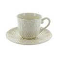 Gien Pont aux Choux White US coffee/tea cups and saucers, set of 2