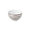 J.L Coquet Hémisphère Grey Metallic Stripe rice bowl