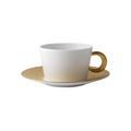 Bernardaud Ecume Gold breakfast cup and saucer