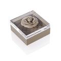 Riviere Fiori leather box, grey