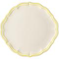 Gien Filets Jaune Citron cake platter