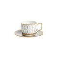 Wedgwood Renaissance Grey single espresso cup and saucer