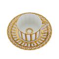 Pinto Vannerie Gold Teetasse mit Unterteller