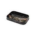 Giobagnara Positano tray, chrome & Black Portoro, rectangular, medium