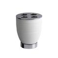 Cristal et Bronze Hémisphère toothbrush holder, chrome