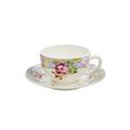 Gien Millefleurs coffee/tea cups and saucers, set of 2