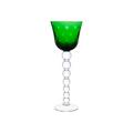 Saint-Louis Bubbles hock glass, green