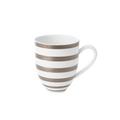 J.L Coquet Hémisphère Grey Metallic Stripe mug