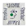 Gien L'Archipel Sentimental Portrait deep square bowl