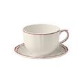 Gien Filets Bordeaux jumbo cup and saucer