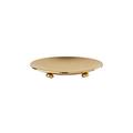 Cristal et Bronze Boule oval soap dish, gold