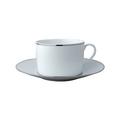 Bernardaud Cristal Frühstückstasse mit Unterteller