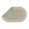 Rhomtuft Badteppich Exquisit oval, 60 x 100 cm, stone