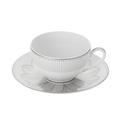 Christofle Malmaison Impériale Platin Kaffee/Teetasse mit Unterteller