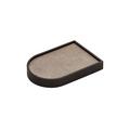 Giobagnara Nobble tray, bronze & travertine titanium, small