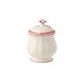 Gien Filets Rouge sugar bowl