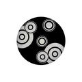 Artel Saturn crystal glass bread & butter plate, black