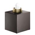 Decor Walther Club tissue box, square, dark metal matt/gold matt