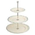 Gien Filets Celadon three tier cake stand