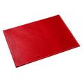 Uno leather place mat, red