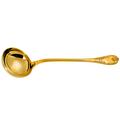Christofle Marly soup ladle, silverplated, gilded
